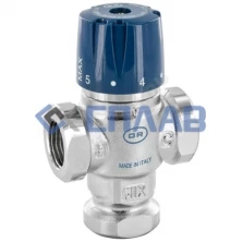 Клапан смесительный термостатический латунь 518 Ду 15 Ру10 ВР Kvs=1.3м3/ч Tmax=65С OR 0518.315